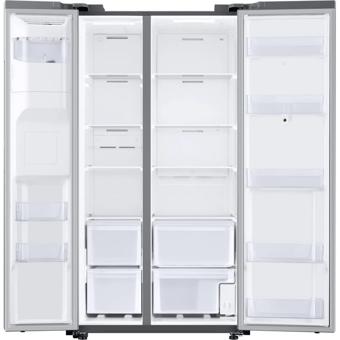 Samsung RS27T5561SR/AA 26.7 Cu. Ft. Side‑by‑Side Smart Refrigerator – Fingerprint‑Resistant Stainless Steel
