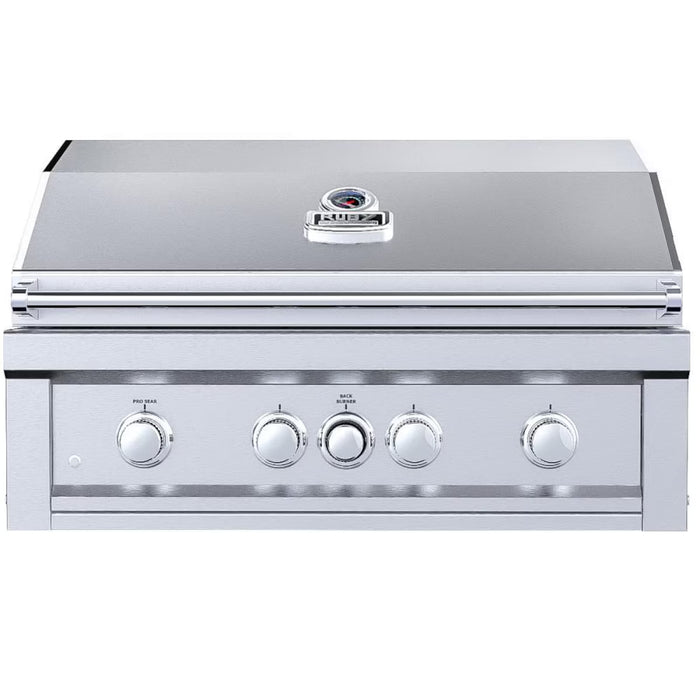 Ruby 36" 4-Burner Propane Grill w/ IR Burner, Rotisserie, LED Lights & Searing Grate