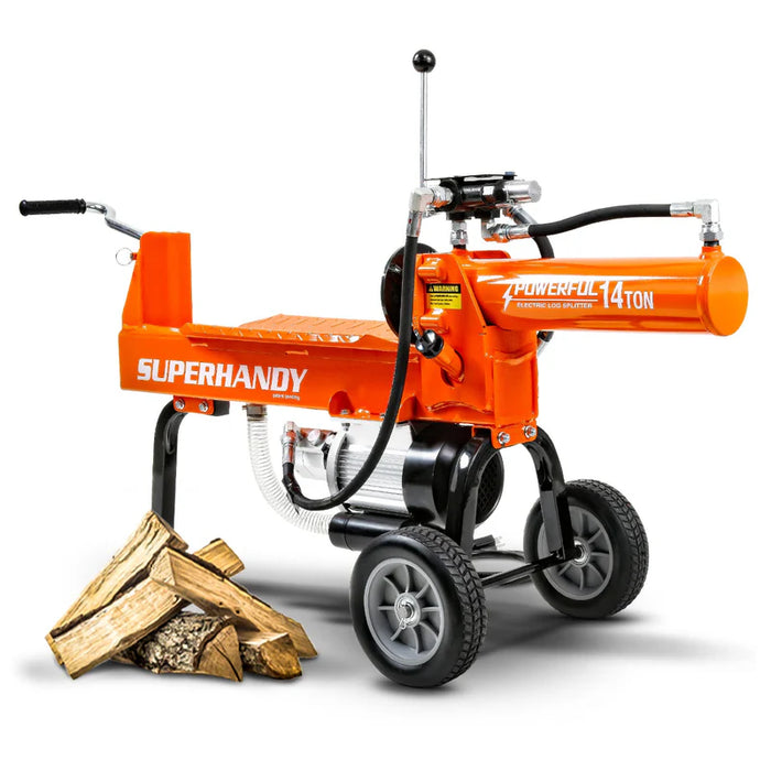 Super Handy GUO084 14‑Ton Electric Log Splitter – 120V, 16.5s Cycle Time, 20.5″ Log Capacity