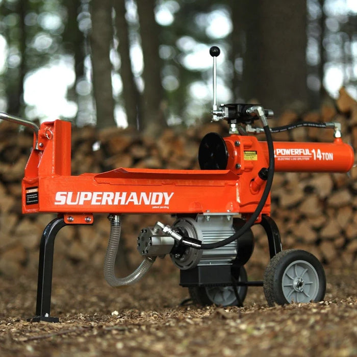 Super Handy GUO084 14‑Ton Electric Log Splitter – 120V, 16.5s Cycle Time, 20.5″ Log Capacity