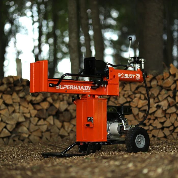 Super Handy GUO096 25‑Ton Gas Log Splitter – 7HP / 209cc, Horizontal & Vertical Operation