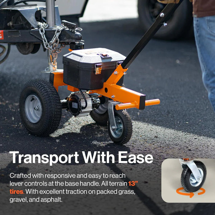 Super Handy GUO137 Electric Trailer Dolly 24V – 2,800 lb Towing Capacity, Adjustable 2" Ball