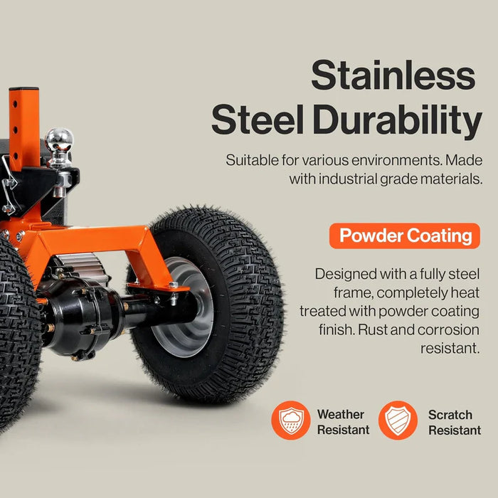 Super Handy GUO137 Electric Trailer Dolly 24V – 2,800 lb Towing Capacity, Adjustable 2" Ball