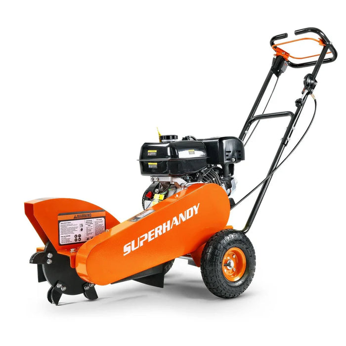Super Handy GUO110 Stump Grinder 9HP Gas – 12" Blade, 6 Carbide Teeth, Direct Drive