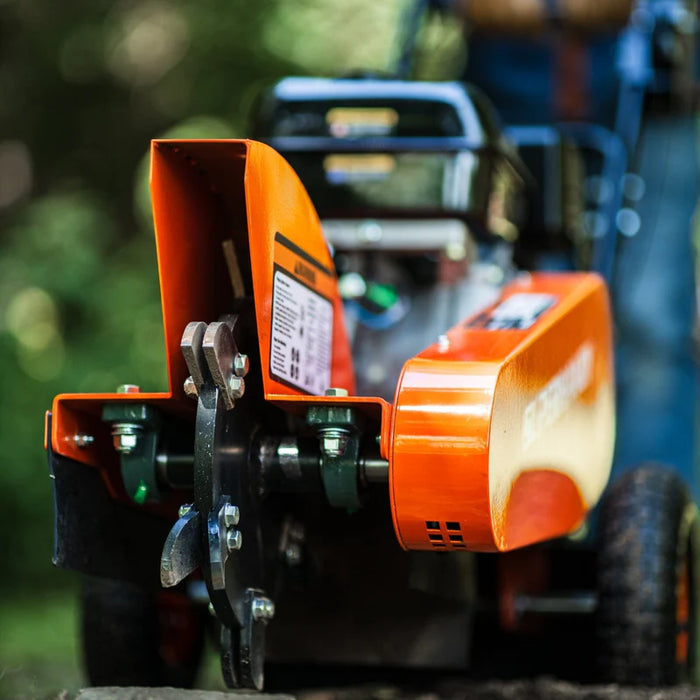 Super Handy GUO110 Stump Grinder 9HP Gas – 12" Blade, 6 Carbide Teeth, Direct Drive