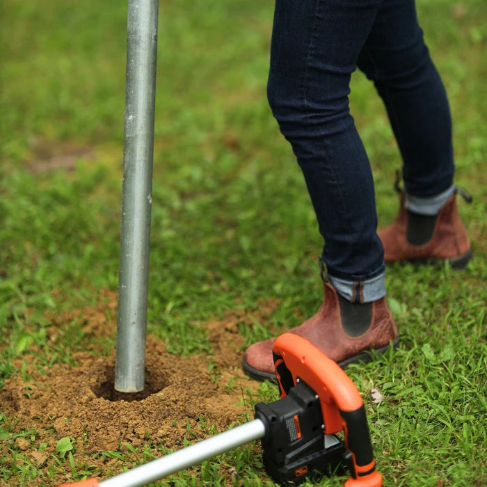Super Handy GUT141 Electric Earth Auger 20V – 12" Bit, 4Ah Battery Included