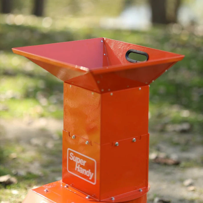 Super Handy GUO056 Electric Leaf Mulcher 120V – 11" 3‑Blade, 17:1 Reduction, Steel Housing