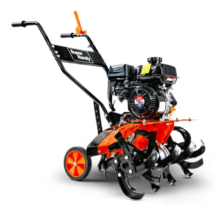 Super Handy GUO093 RotoTiller / Cultivator 7HP Gas Engine – 27″ Width, 6 Steel Tines