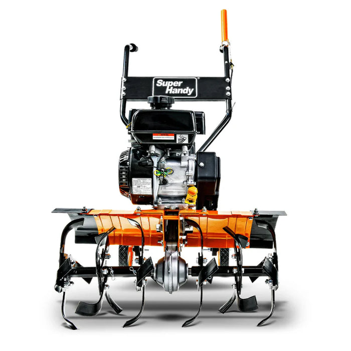 Super Handy GUO093 RotoTiller / Cultivator 7HP Gas Engine – 27″ Width, 6 Steel Tines
