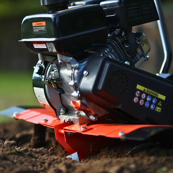 Super Handy GUO093 RotoTiller / Cultivator 7HP Gas Engine – 27″ Width, 6 Steel Tines