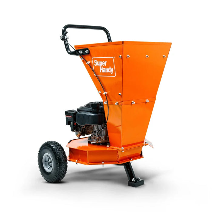 Super Handy GUO083 Heavy Duty Gas Leaf Mulcher / Shredder 3.4 HP – 1″ Branch Capacity, Large Hopper
