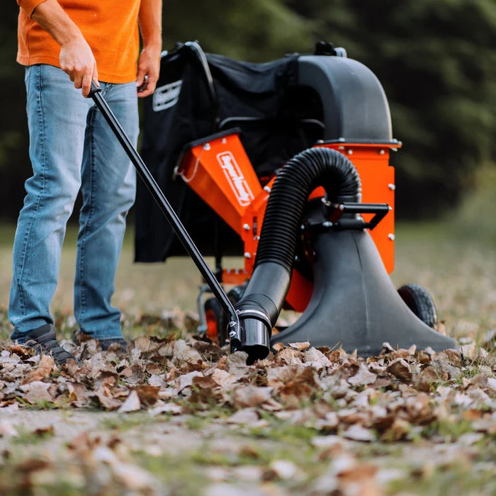 Super Handy GUO128 Leaf Vacuum & Wood Chipper Mulcher 7 HP Gas – 14" Impeller, 6 cu ft Bag
