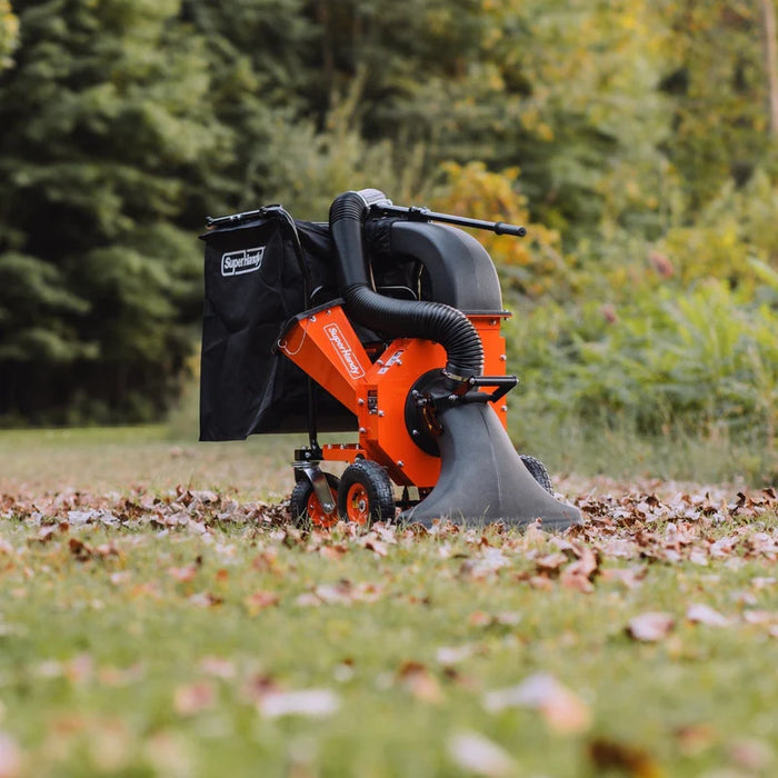 Super Handy GUO128 Leaf Vacuum & Wood Chipper Mulcher 7 HP Gas – 14" Impeller, 6 cu ft Bag