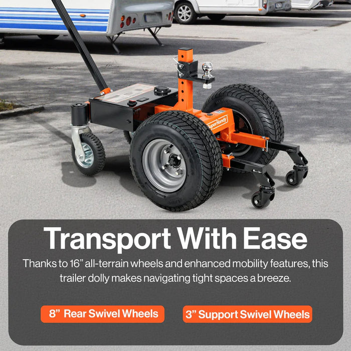 Super Handy GUO134 Electric Trailer Dolly – 12V DC Motor, 900W, 227 lbs Capacity, Adjustable Ball Mount