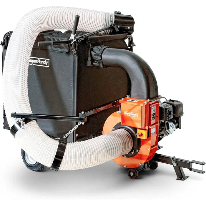 Super Handy GUO142 Tow‑Behind Leaf and Lawn Vacuum 15HP Gas Engine – 180-Gallon Collection, Electric Start