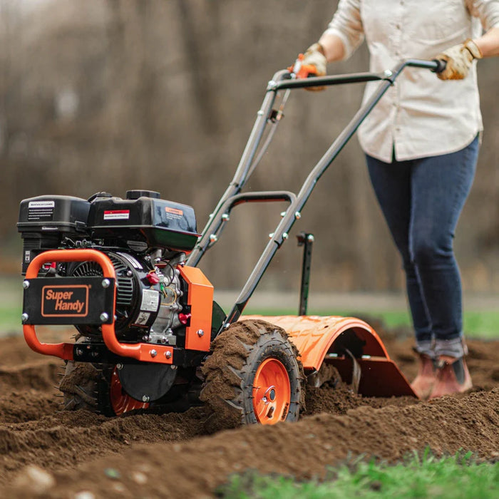 Super Handy GUO116 Rear‑Tine Tiller Cultivator 16″ – 7 HP Gas, 12″ Depth