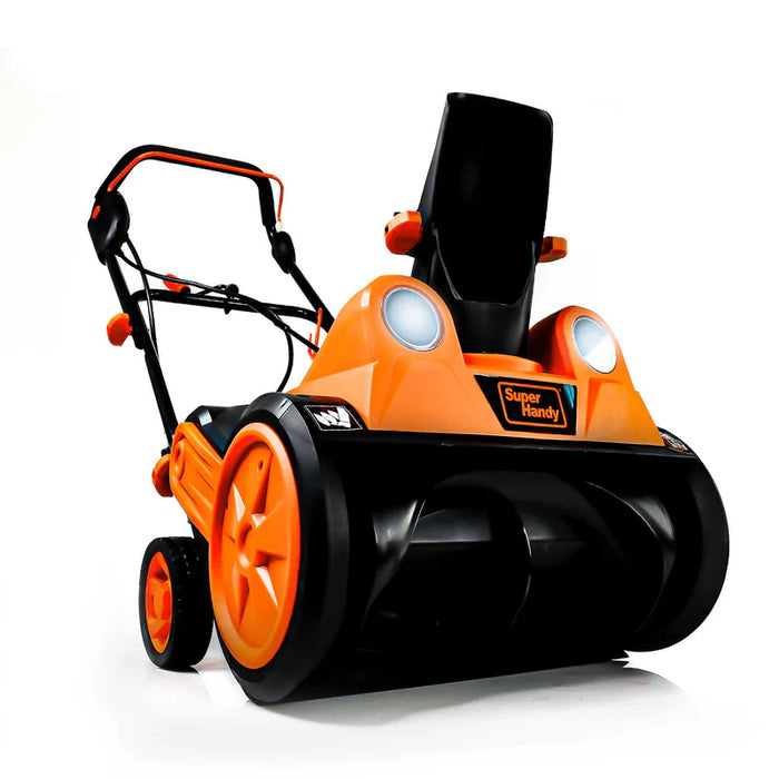 Super Handy GUT110 Walk‑Behind Electric Snow Blower 120V – 18" Clearing Width, LED Headlights