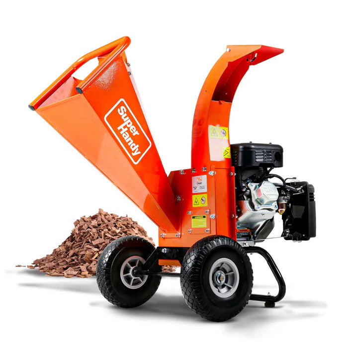 Super Handy GUO035 7HP Compact Wood Chipper / Shredder 3" Branch Capacity – Recoil Start