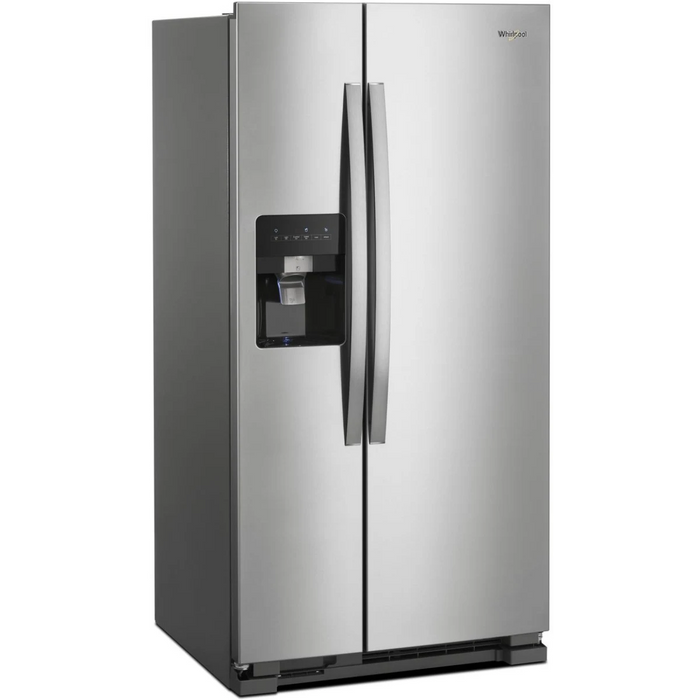Whirlpool WRS311SDHM 21 Cu. Ft. 33" Side-by-Side Refrigerator – Monochromatic Stainless Steel
