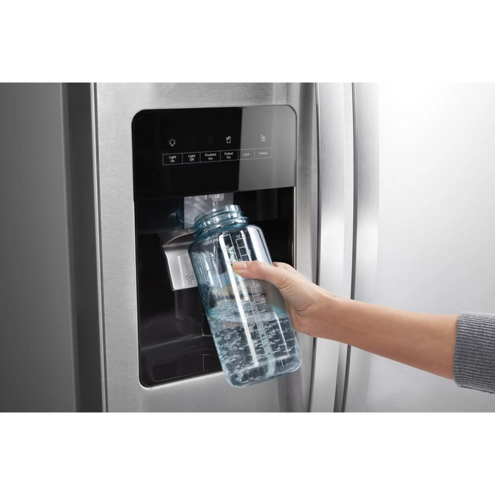 Whirlpool WRS311SDHM 21 Cu. Ft. 33" Side-by-Side Refrigerator – Monochromatic Stainless Steel