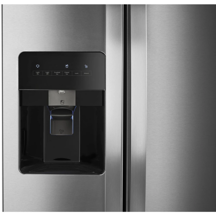 Whirlpool WRS311SDHM 21 Cu. Ft. 33" Side-by-Side Refrigerator – Monochromatic Stainless Steel