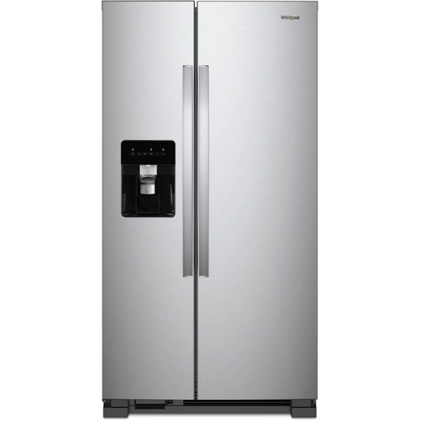 Whirlpool WRS311SDHM 21 Cu. Ft. 33" Side-by-Side Refrigerator – Monochromatic Stainless Steel