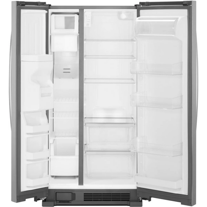 Whirlpool WRS315SDHM 24.6 Cu. Ft. Side-by-Side Refrigerator – Monochromatic Stainless Steel