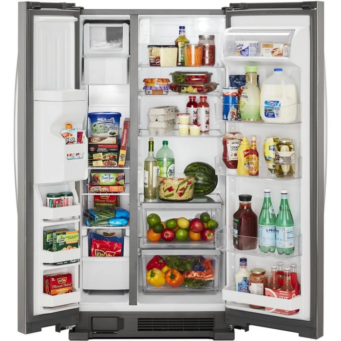 Whirlpool WRS315SDHM 24.6 Cu. Ft. Side-by-Side Refrigerator – Monochromatic Stainless Steel