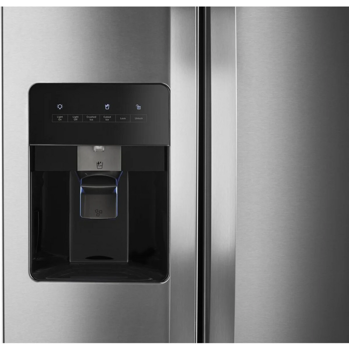 Whirlpool WRS315SDHM 24.6 Cu. Ft. Side-by-Side Refrigerator – Monochromatic Stainless Steel