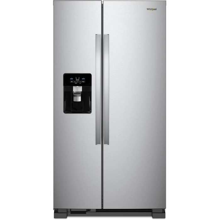 Whirlpool WRS325SDHZ 24.6 Cu. Ft. Side‑by‑Side Refrigerator – Fingerprint‑Resistant Stainless Steel