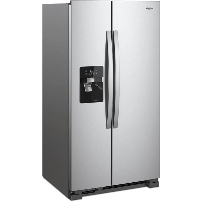 Whirlpool WRS325SDHZ 24.6 Cu. Ft. Side‑by‑Side Refrigerator – Fingerprint‑Resistant Stainless Steel