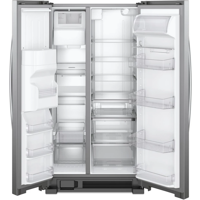 Whirlpool WRS325SDHZ 24.6 Cu. Ft. Side‑by‑Side Refrigerator – Fingerprint‑Resistant Stainless Steel