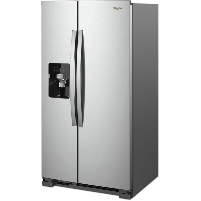 Whirlpool WRS325SDHZ 24.6 Cu. Ft. Side‑by‑Side Refrigerator – Fingerprint‑Resistant Stainless Steel