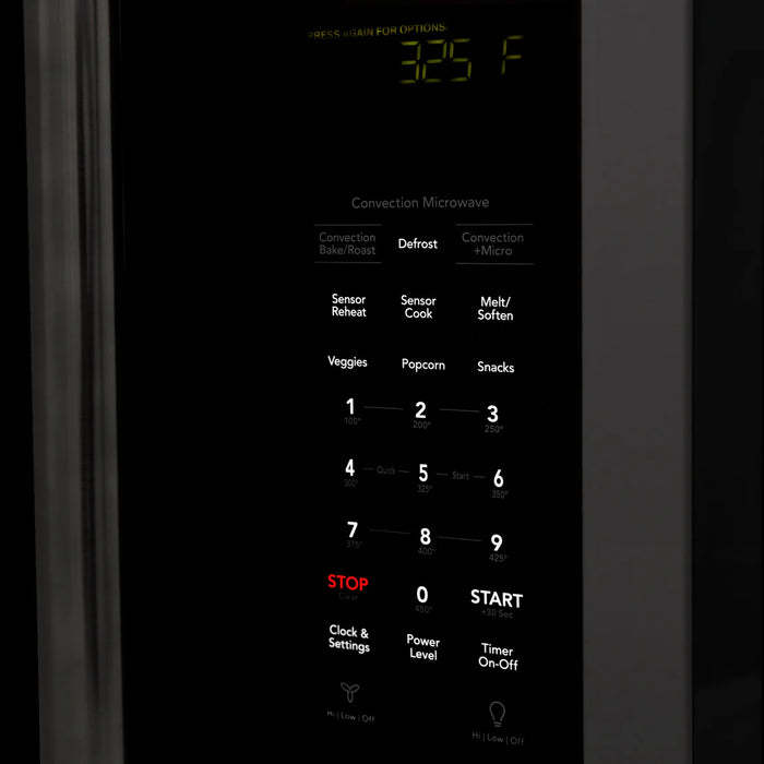 ZLINE MWO-OTRCF-30-BS 30 in. Over-the-Range Microwave, 1.5 Cu. Ft., Black Stainless Steel