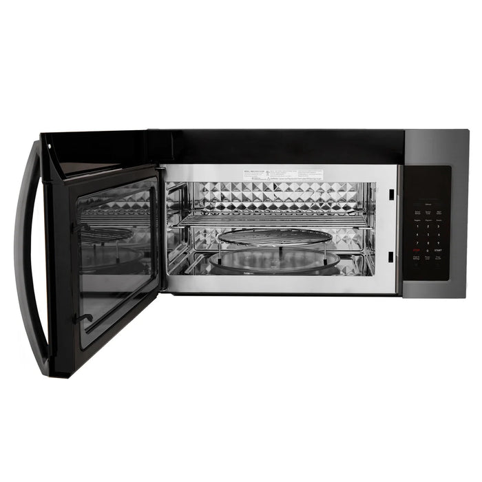ZLINE MWO-OTRCF-30-BS 30 in. Over-the-Range Microwave, 1.5 Cu. Ft., Black Stainless Steel