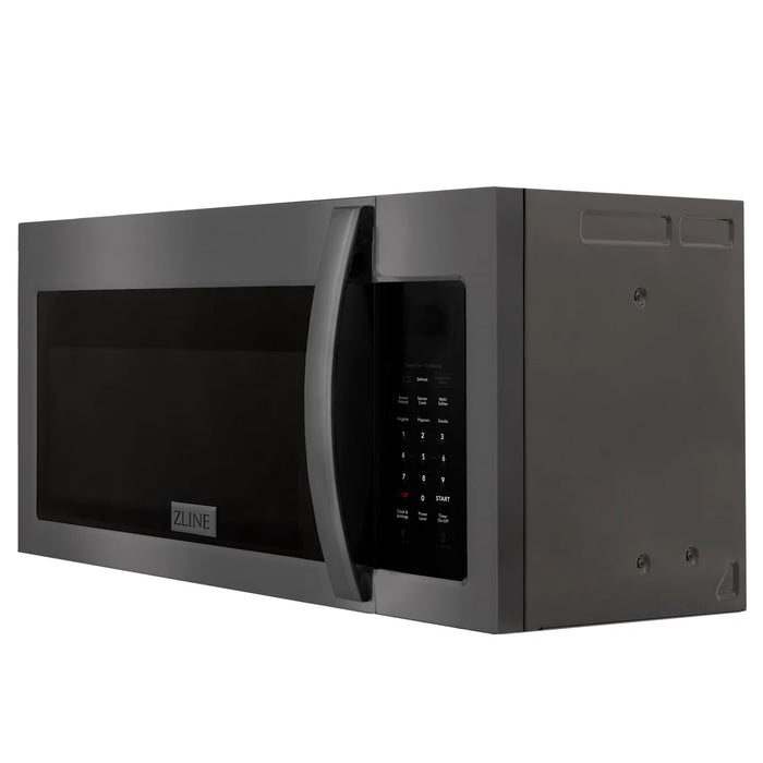 ZLINE MWO-OTRCF-30-BS 30 in. Over-the-Range Microwave, 1.5 Cu. Ft., Black Stainless Steel