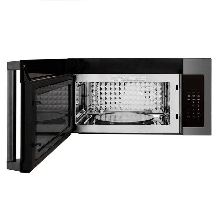 ZLINE MWO-OTRCFH-30-BS 30 in. Over-the-Range Microwave, 1.5 Cu. Ft., Black Stainless Steel