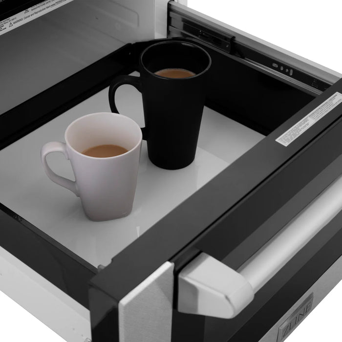 ZLINE MWD-1-SS-H 24 in Built-In Microwave Drawer, 1.2 Cu. Ft., Fingerprint Resistant Stainless Steel