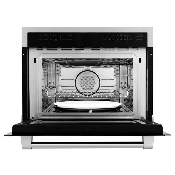 ZLINE MWO-24-SS 24 in Built-In Convection Microwave Oven, 1.6 Cu. Ft., Fingerprint Resistant Stainless Steel