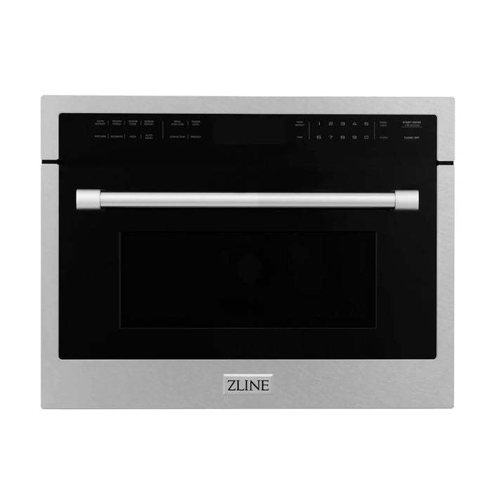 ZLINE MWO-24-SS 24 in Built-In Convection Microwave Oven, 1.6 Cu. Ft., Fingerprint Resistant Stainless Steel
