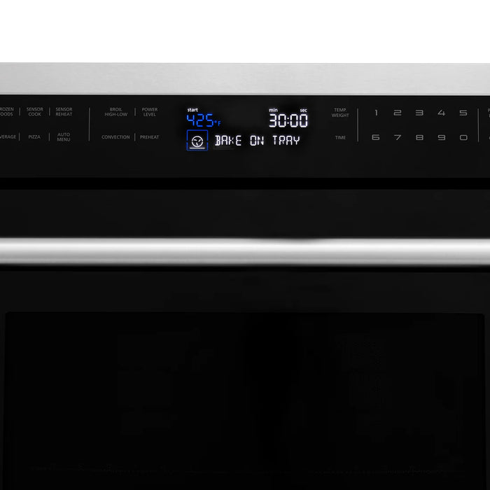 ZLINE MWO-30-SS 30 in Built-In Convection Microwave Oven, 1.6 Cu. Ft., Fingerprint Resistant Stainless Steel