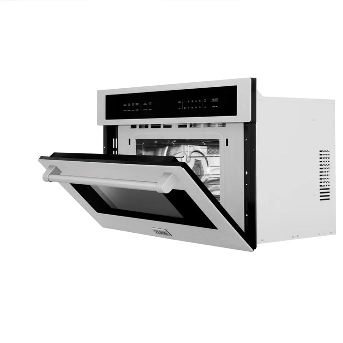 ZLINE MWO-30-SS 30 in Built-In Convection Microwave Oven, 1.6 Cu. Ft., Fingerprint Resistant Stainless Steel