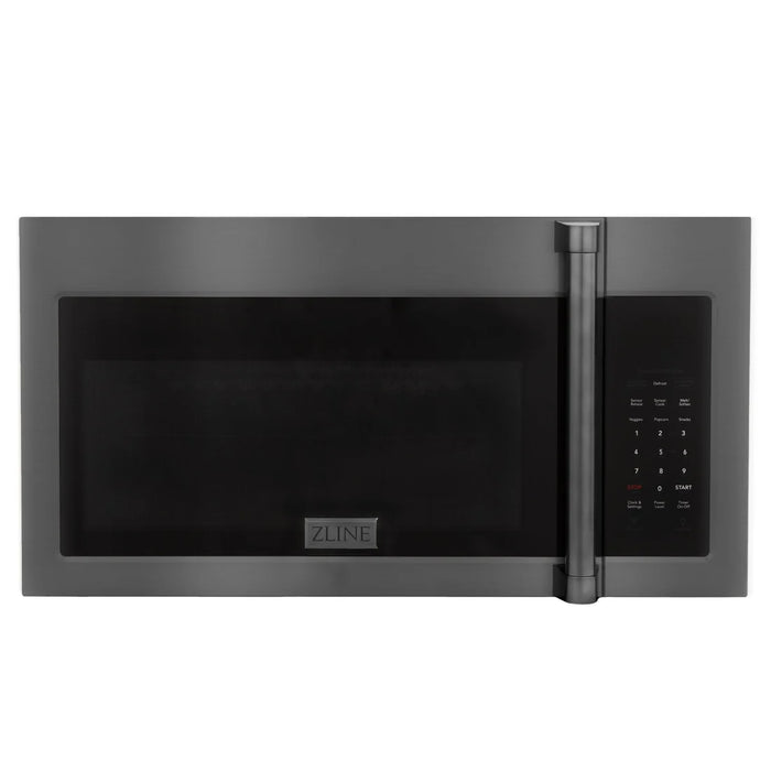 ZLINE MWO-OTRCFH-30-BS 30 in. Over-the-Range Microwave, 1.5 Cu. Ft., Black Stainless Steel